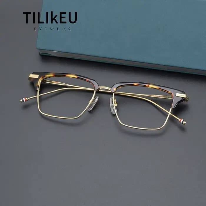 Montures de lunettes en titane pur de la marque New York, 905 acétate écaille de tortue, lunettes ca