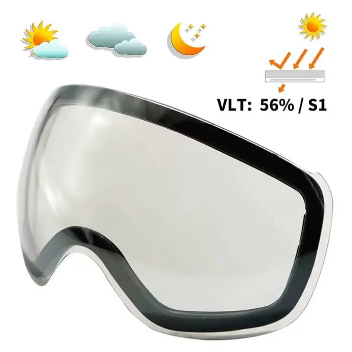 VECTOR Ski – lunettes de neige pour homme et femme, Double couche, Anti-buée, idéales pour le Snowbo
