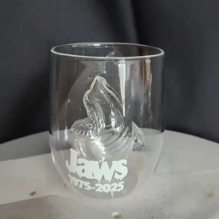 Jaws 50ème Anniversaire Édition Limitée Glassshanhaijing Verre Transparent Cupjaws 50ème Anniversair