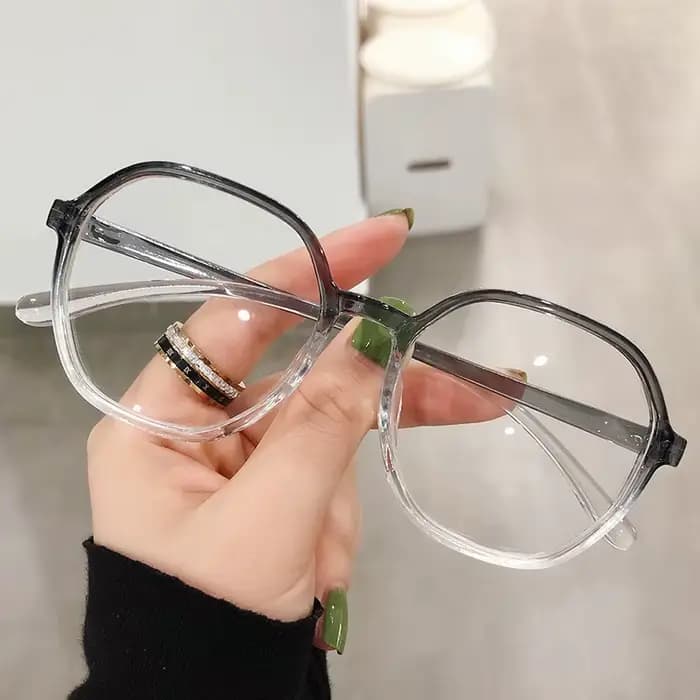 Lunettes de myopie transparentes pour femmes et hommes, monture surdimensionnée, Prescription, lunet