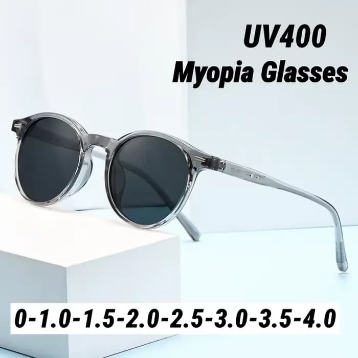 Lunettes de soleil rondes pour myopie, petite monture, rétro, marque de styliste, UV400, lunettes po