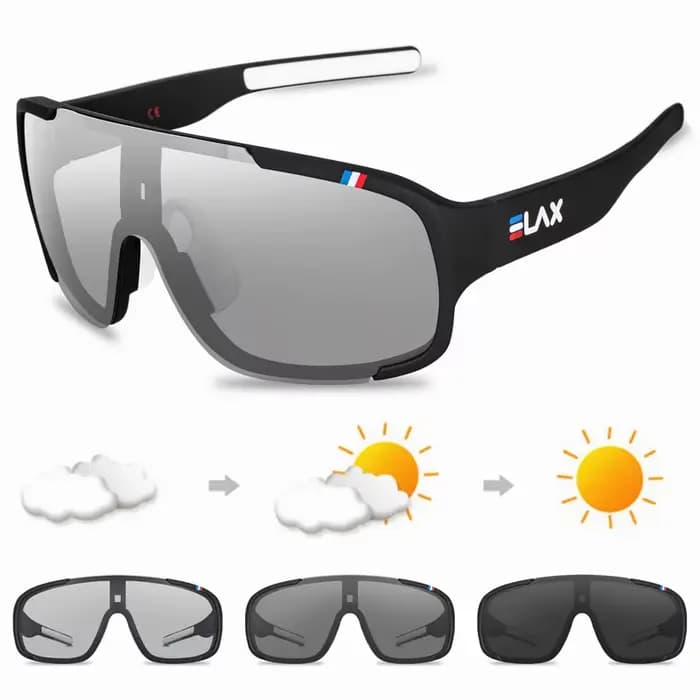 ELAX lunettes de cyclisme polarisées et photochromiques lunettes de pêche en plein air lunettes de s