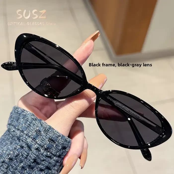 Lunettes de soleil œil de chat SUSZ pour femmes, ovales, vintage, de marque, carrées, protection UV4
