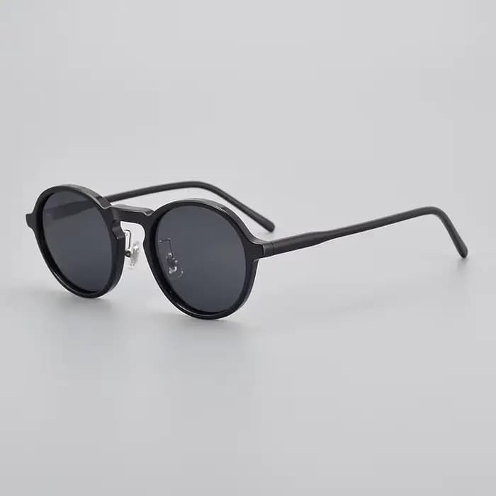 Lunettes de soleil polarisées classiques japonaises pour hommes et femmes, lunettes de soleil rondes