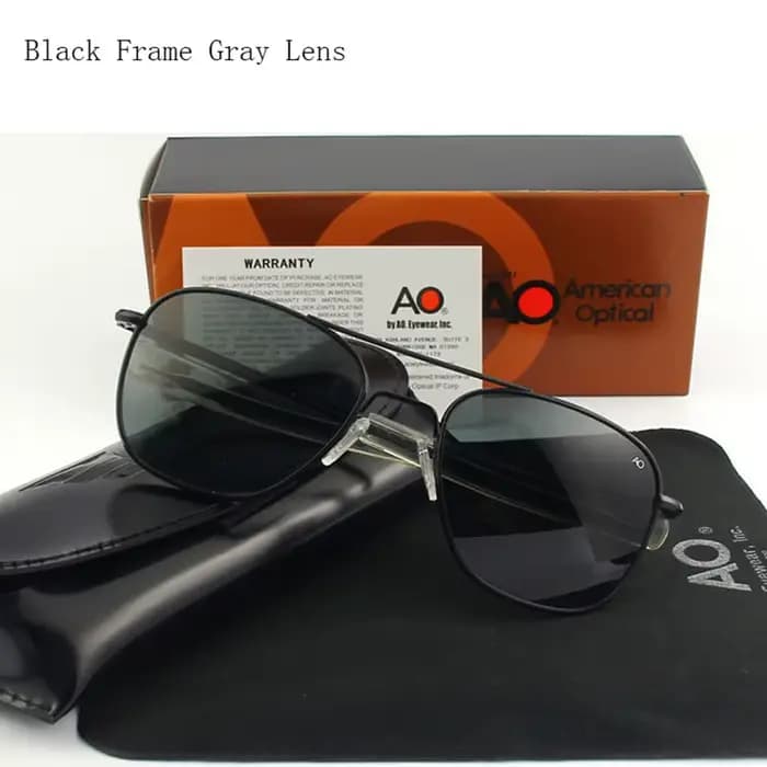 Pilot AO lunettes de soleil hommes Top qualité armée américaine militaire miroir AGX verre trempé le
