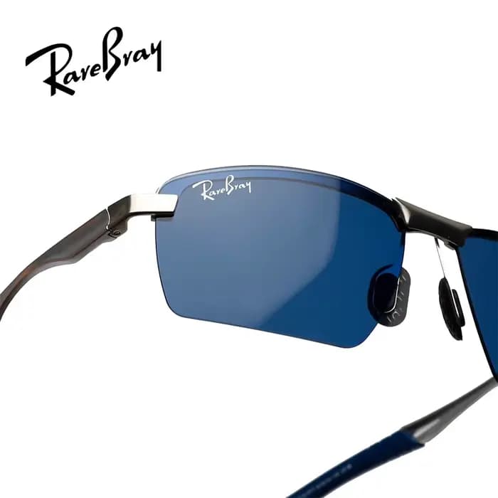 RareBray mode aluminium sans monture Sport de plein air lunettes de soleil hommes polarisées Anti-UV