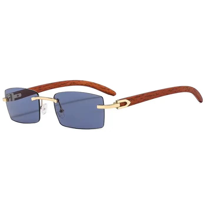 Lunettes carrées sans cadre de style européen et américain pour hommes et femmes, décoration quotidi
