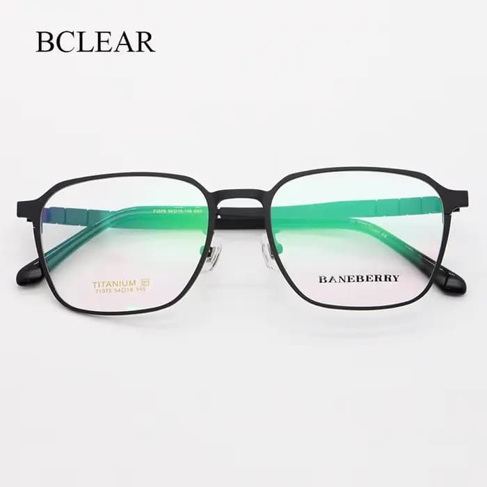 BCLEAR Original titane lunettes optiques plein cadre hommes ultraléger rétro carré myopie Prescripti