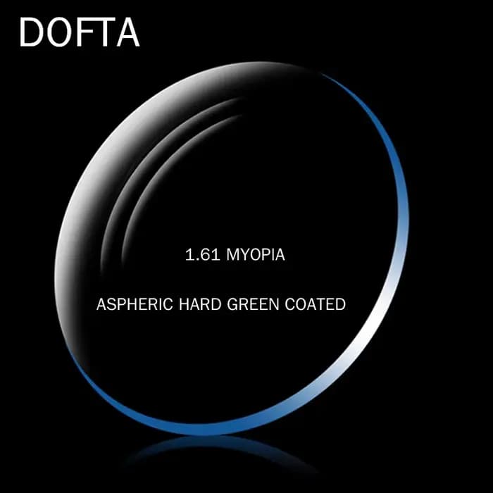 DOFTA-Lentilles de lunettes de délinquants, lentille optique de myopie asphérique en résine CR-39, 1