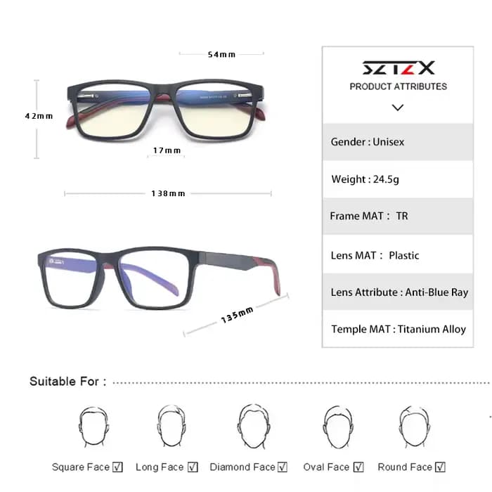 SZTZX nouvelles lunettes de lecture photochromiques TR90 mode Anti-lumière bleue lunettes optiques m