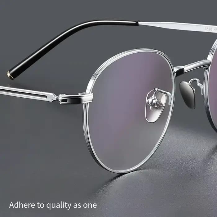 FIRADA lunettes de mode rétro pur titane lunettes rondes confortable optique Prescription lunettes c