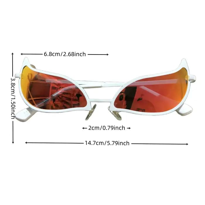Donquixote PVC lunettes de soleil Doflamingo Cosplay lunettes Anime oeil de chat lunettes de soleil 