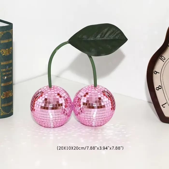 1 cerise disco décorative pour la décoration murale et intérieure, pouvant être accrochée aux murs a