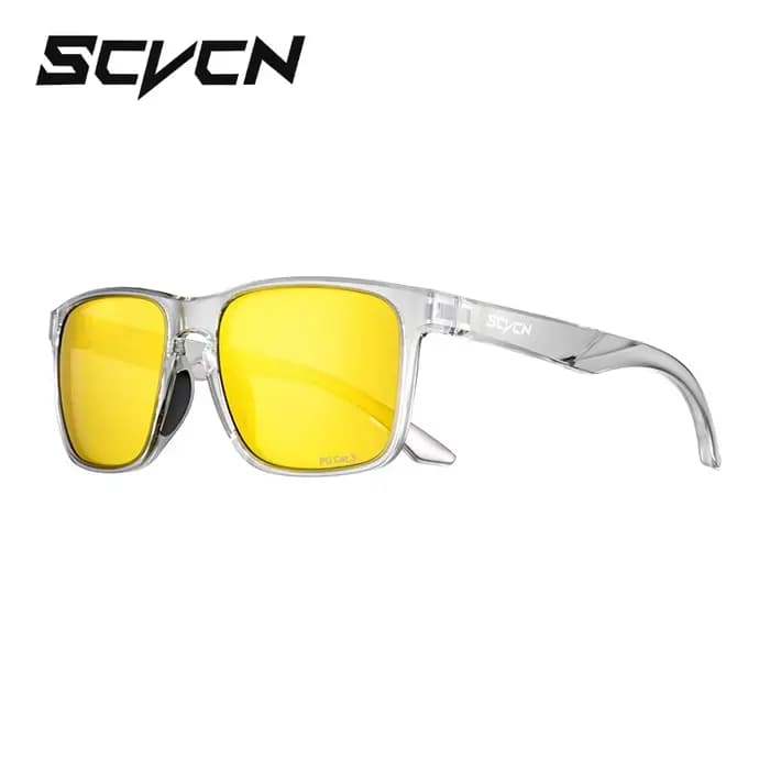Lunettes de pêche polarisées Scvcn UV400, protègent les yeux de la lumière du soleil, verres anti-éb