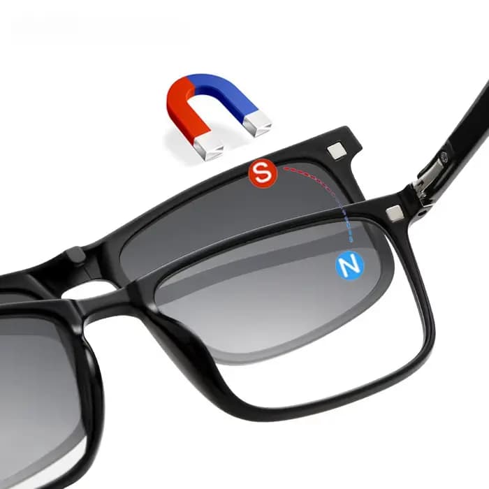 YIMARUILI mode Blg taille TR90 lunettes magnétiques polarisées à clipser femmes carré optique Prescr