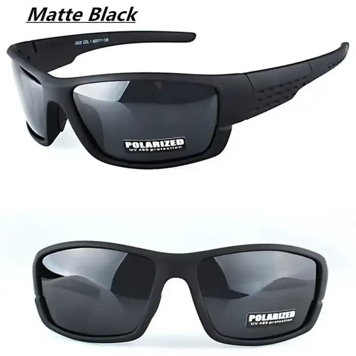 Lunettes de soleil polarisées à monture noire pour hommes et femmes, lunettes de conduite en argile,