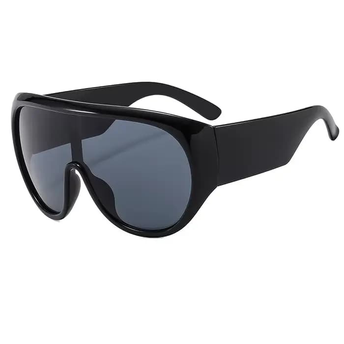Marque de luxe rétro grand cadre femmes lunettes de soleil couleur thé carré pilote nuances UV400 Co
