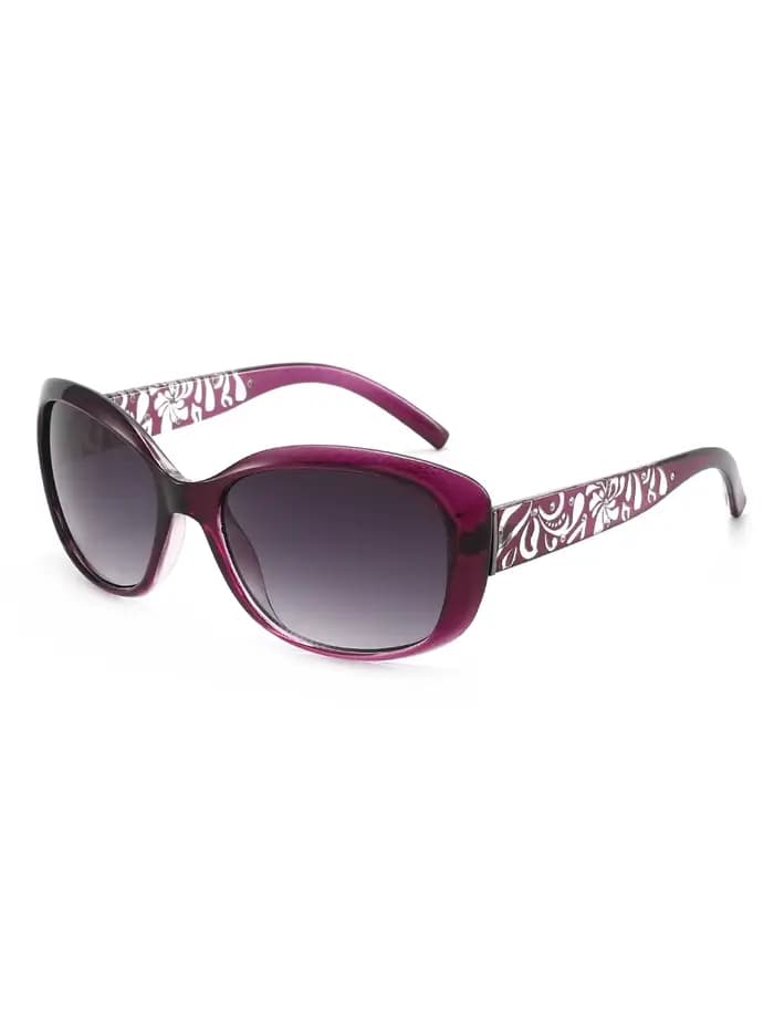 Lunettes de soleil élégantes à grande monture ovale pour femmes avec motif unique, adaptées à plusie