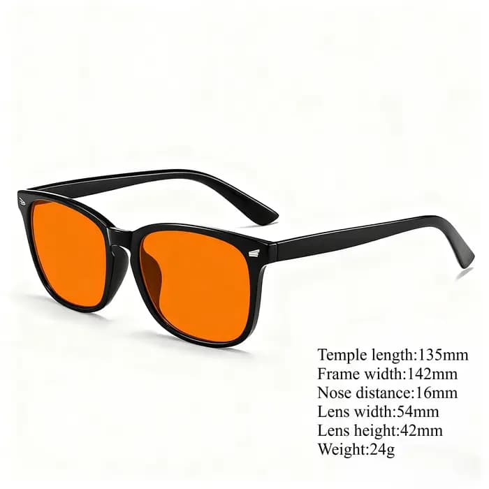 Lunettes de sommeil pour hommes, verres à lumière bleue bloquant la lentille rouge pour les jeux sur