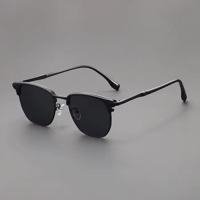 Nouvelles Lunettes de Soleil Carrées Vintage pour Femmes et Hommes, Monture Métallique de Marque, Lu
