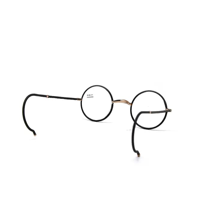 Lunettes de lecture rétro, monture ronde en métal + lecteur de poche portable 1.0 à + 3.5