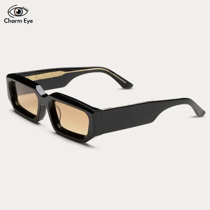 Lunettes de soleil vintage en acétate écaille de tortue pour hommes et femmes, monture épaisse carré