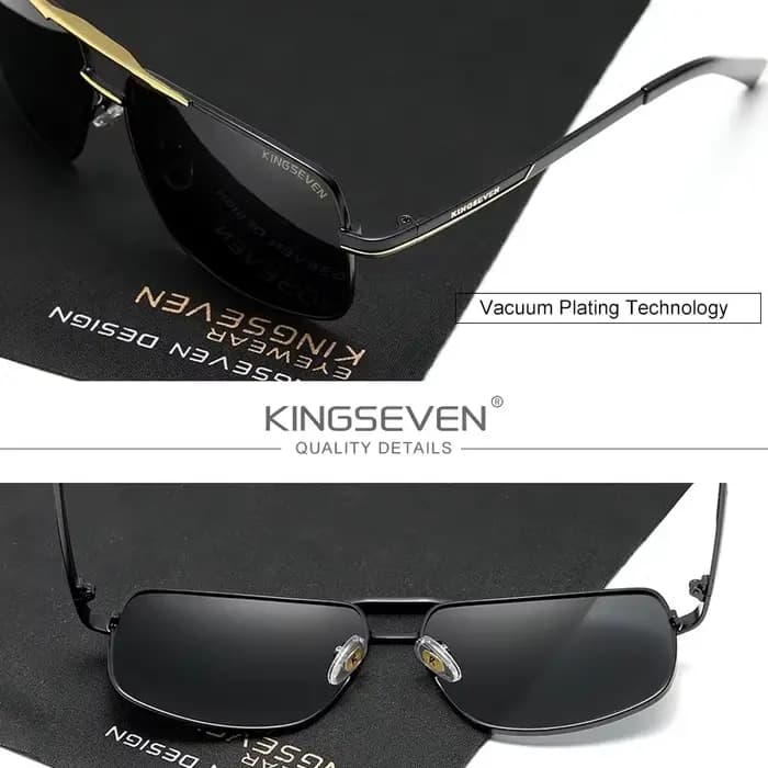 KINGSEVEN – lunettes de soleil photochromiques à monture rectangulaire, verres polarisés UV400, pour