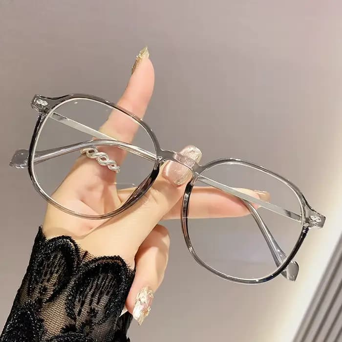 Lunettes de lecture à monture large et tendance, bloquant la lumière bleue