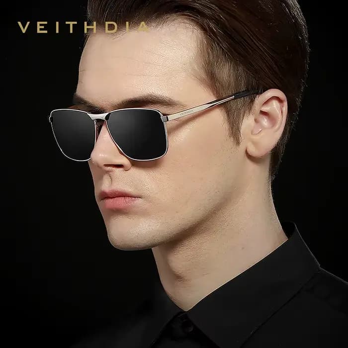 VEITHDIA marque hommes Vintage sport lunettes de soleil polarisées UV400 lentille lunettes accessoir