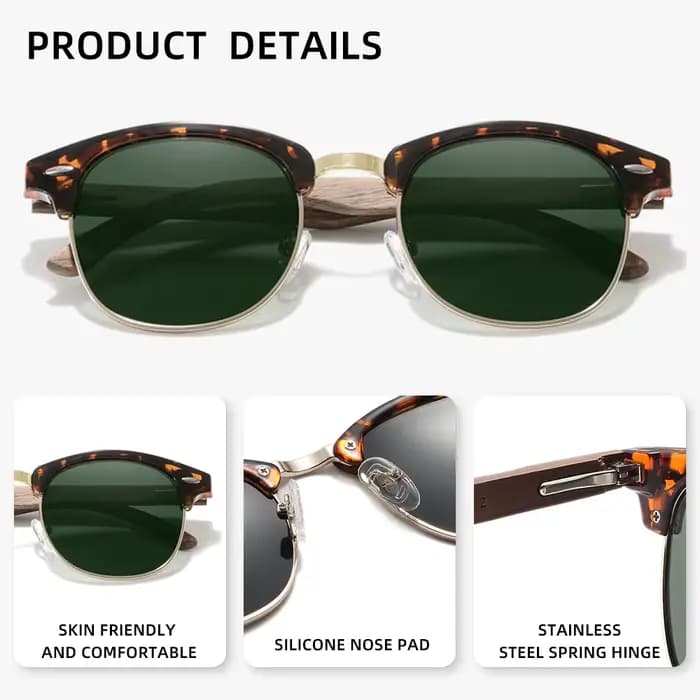 Lunettes de soleil polarisées vintage KINGSEVEN pour hommes et femmes, protection UV400, lunettes de