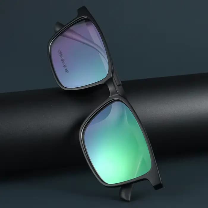 MOMOAlbaneNew-Lunettes rétro carrées en titane TR90 pour hommes, lunettes de myopie, contrevenants o