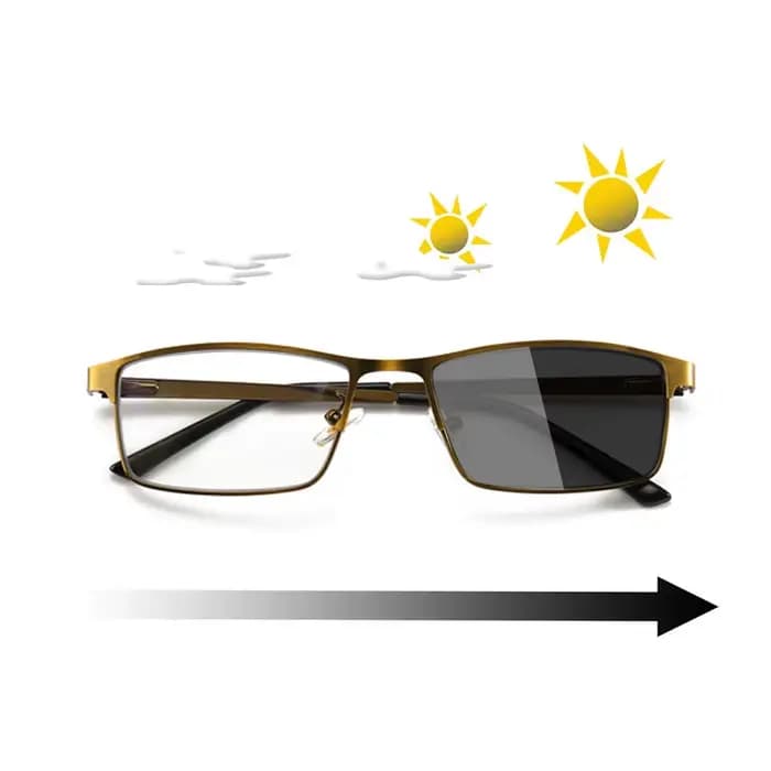 Lunettes de soleil caméléon pour hommes et femmes, lunettes de lecture photochromiques, monture en m