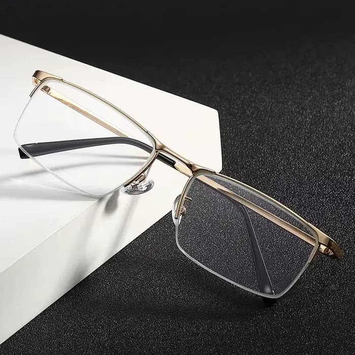 Shatar – lunettes de lecture pour hommes et femmes, verres en verre cristal, haute qualité, demi-mon