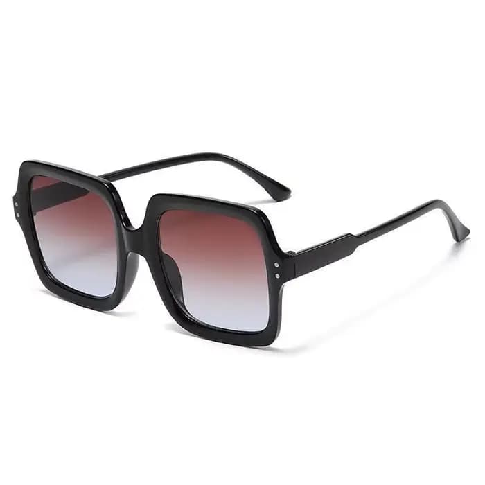 Lunettes de soleil carrées surdimensionnées pour femmes, monture large, style chic, pour un look déc