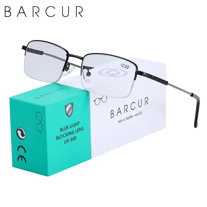 BARCUR – lunettes de lecture bifocales progressives pour hommes et femmes, Protection contre les ray