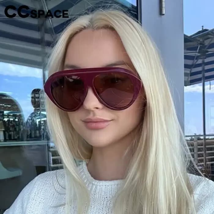 Lunettes de soleil aviateur vintage de marque de luxe pour femmes et hommes, populaires, style punk,