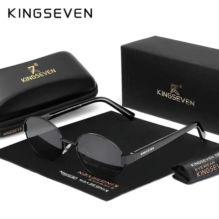 KINGSEVEN – lunettes de soleil ovales pour femmes, petites lunettes de soleil tendance UV400, en mét