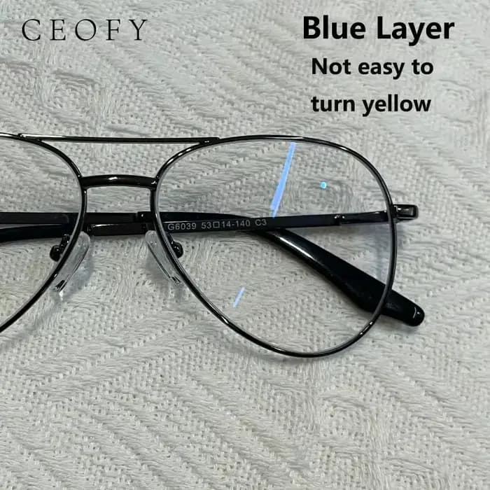 Lentille de Prescription Anti-rayon bleu, indice 1.61, Protection asphérique pour ordinateur et télé