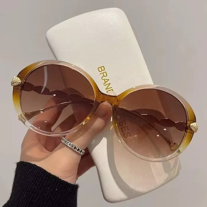KAMMPT lunettes de soleil rondes rétro pour femmes mode populaire Vintage cadre hommes luxe tendance