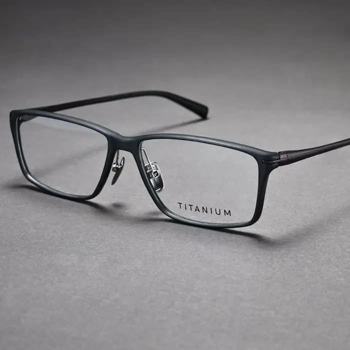 Monture de lunettes d'optique en titane pur TR90 pour hommes, lunettes à vision unique pour myopie, 