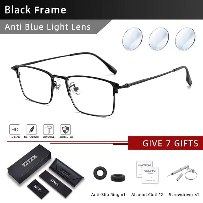 SZTZX ultraléger hommes lunettes d'affaires lunettes de lecture photochromique Anti rayon bleu myopi