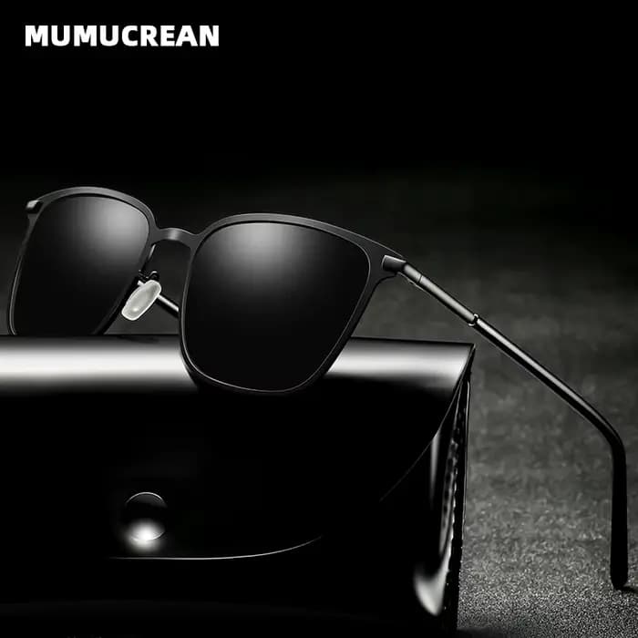 Lunettes de soleil pour hommes nouveauté lunettes de soleil polarisées carrées pilote en métal lunet