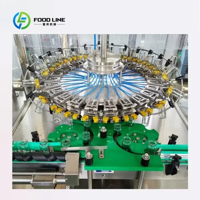 Machine de lavage automatique rotative personnalisée pour bouteilles en verre, équipement industriel