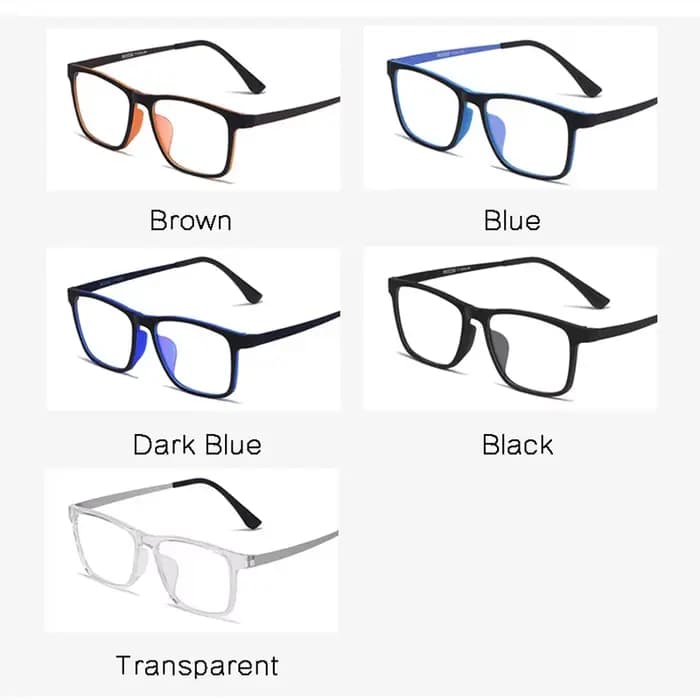 Mode Ultra léger lunettes cadre optique pleine jante TR-90 Prescription lunettes pour hommes et femm