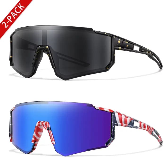 2 paires de lunettes de soleil pour jeunes, vente au détail, vente en gros, pour garçons et filles d