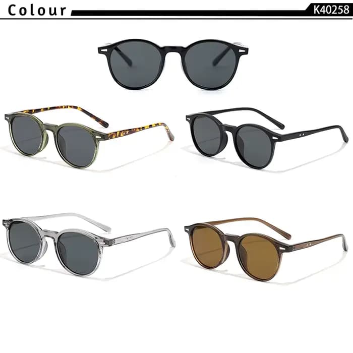 CATERSIDE – lunettes de soleil polarisées pour hommes et femmes, design à monture ronde, verres TAC,