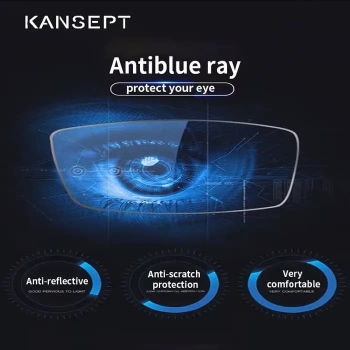 KANSEPT 1.56 1.61 1.67 Anti-reflètent Anti-éblouissement Conduite Lentilles Anti UV Lumière Forte Pr