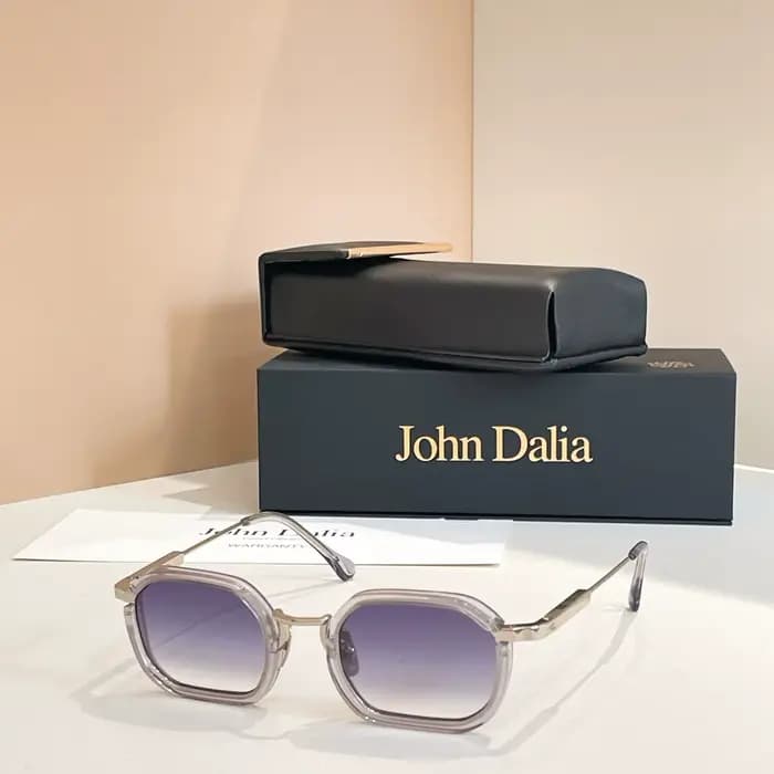 Lunettes de soleil de haute qualité JOHN DALIA JD JANET pour hommes, design de luxe, style rétro car