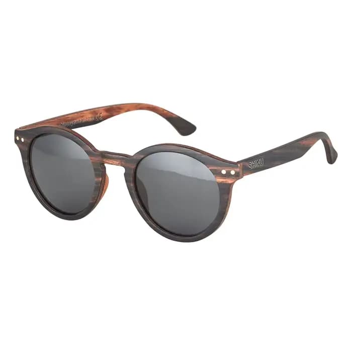 Lunettes en bois SHINU pour hommes et femmes, lunettes de soleil polarisées Y2k, lunettes de soleil 