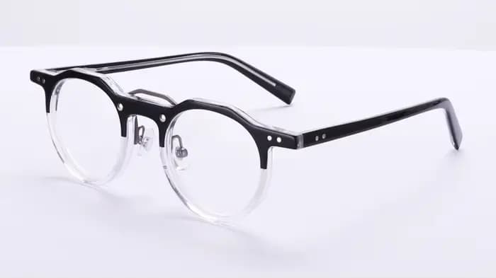 Lunettes optiques en acétate pour hommes et femmes, monture de Prescription Vintage, lunettes rondes